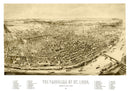 Vintage Map of St. Louis, Missouri 1894