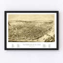 Vintage Map of St. Louis, Missouri 1894