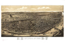 Vintage Map of St. Louis, Missouri 1895
