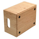 Stackable Bamboo Open-Front Storage Bin (12” x 9” x 6”) | Easy-Access Wooden Organizer for Kitchen Pantry, Closet, and Office by MobilevisionUS
