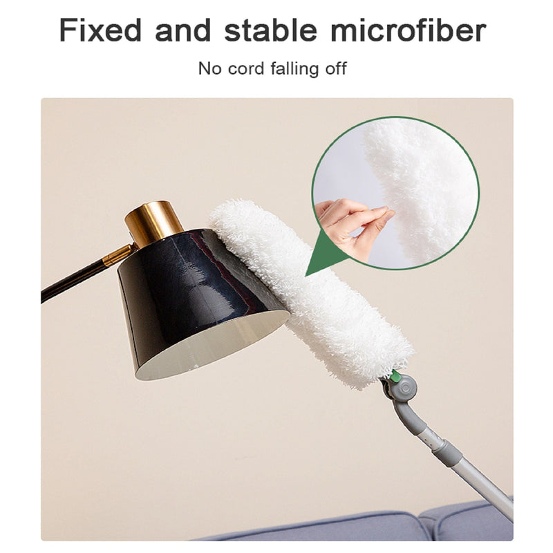 Long Handle Duster With Extension Bar, Home Dust Collector - White, photo 2 of 10