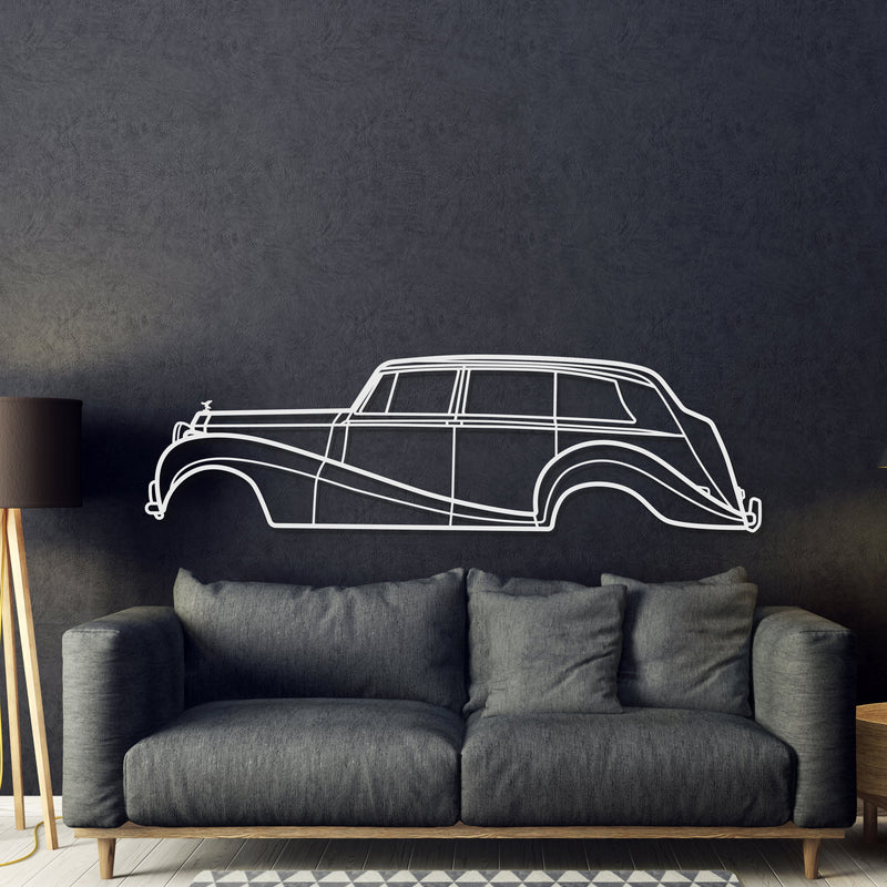 1946 Silver Wraith Metal Car Wall Art - MT0024