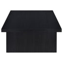 Max Rectangular Engineered Laminate Coffee Table Black