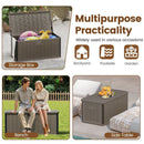100 Gallon Large Deck Box with Lockable Lid for Patio by LJGDeals