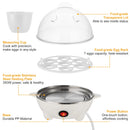 7-Egg Electric Egg Cooker – Auto Shut-Off, 350W, Hard & Soft Boiled, Steam Cooker