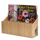 Wall-Mounted Bamboo Multi-Purpose Organizer | Vertical Mail Sorter, Magazine Rack, & Kitchen Wrap Station by MobilevisionUS
