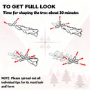 Slim Xmas Tree with Realistic Branch Tips and Plastic Stand