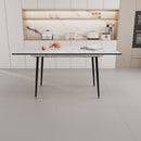 Modern Extendable Dining Table And Chair Set For 2 - 6 People by HouseOfZazla