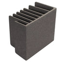 Executive 7-Slot Desktop Organizer: Universal Tablet & Laptop Stand with Extra-Wide Slots, Dark Gray by MobilevisionUS