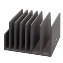 Executive 7-Slot Desktop Organizer: Universal Tablet & Laptop Stand with Extra-Wide Slots, Dark Gray by MobilevisionUS