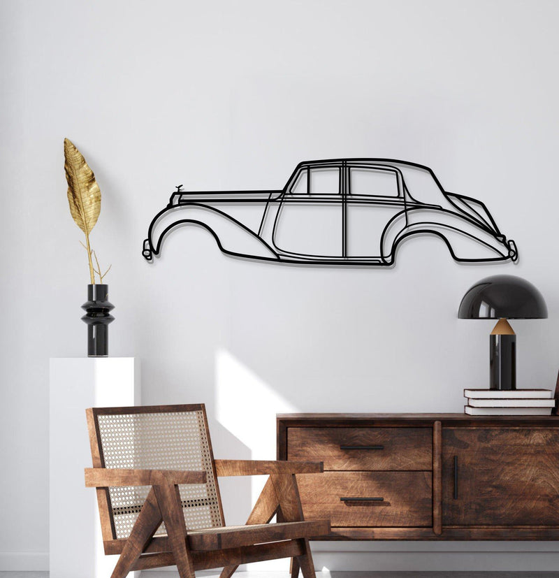 1949 Silver Dawn Metal Car Wall Art - MT0025