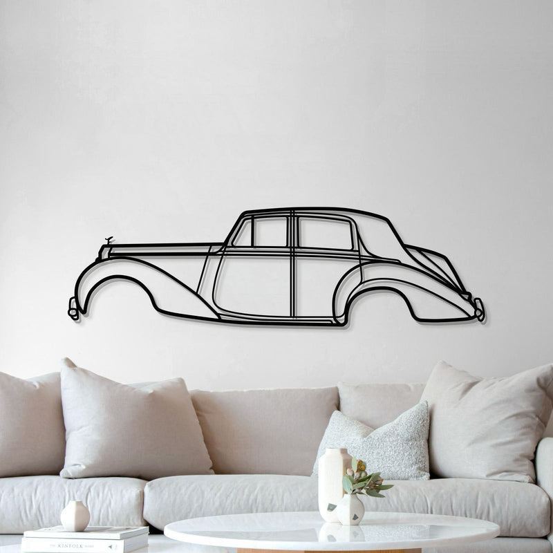 1949 Silver Dawn Metal Car Wall Art - MT0025