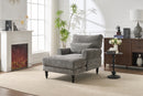 Modern Grey Upholstered Chaise Lounge Sofa Recliner by HouseOfZazla