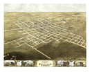 Vintage Map of Sedalia, Missouri 1869