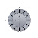 Noralie Mirrored Faux Diamonds Accent Mirror
