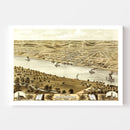 Vintage Map of Washington, Missouri 1869