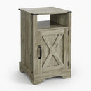 Farmhouse Nightstand, Charging Station & Storage by HouseOfZazla