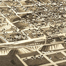 Vintage Map of Bismarck, North Dakota 1883