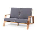 Paloma Contemporary Loveseat and Coffee Table Set with Weather Resistant Cushions by HouseOfZazla