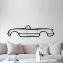 1954 Corvette Metal Car Wall Art - MT0032