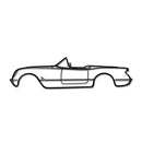 1954 Corvette Metal Car Wall Art - MT0032