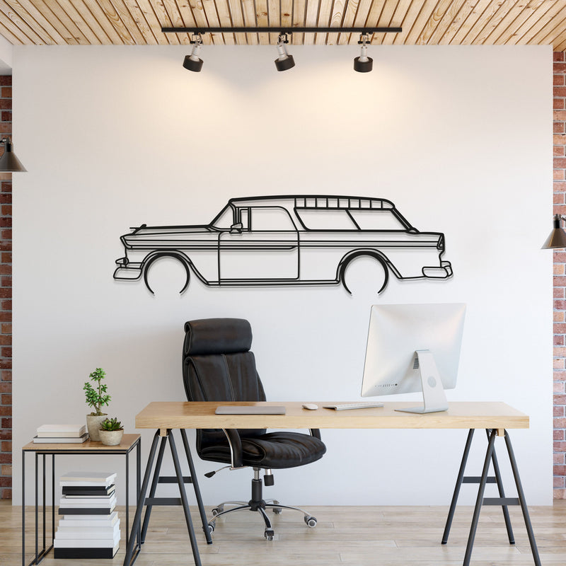 1955 Nomad Metal Car Wall Art - MT0038