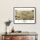 Vintage Map of Aberdeen, South Dakota 1883