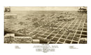 Vintage Map of Aberdeen, South Dakota 1883