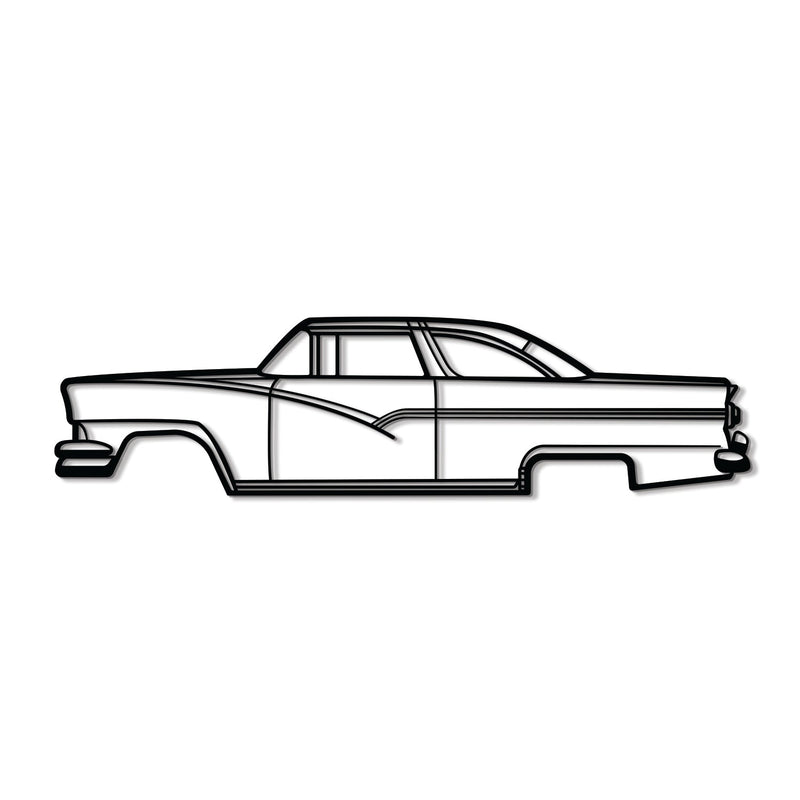 1956 Crown Victoria Metal Car Wall Art - MT0042