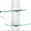 Transparent Oval Glass Coffee Table, Modern Table In Living Room Oak Wood Leg Tea Table 3-Layer Glass Table by HouseOfZazla