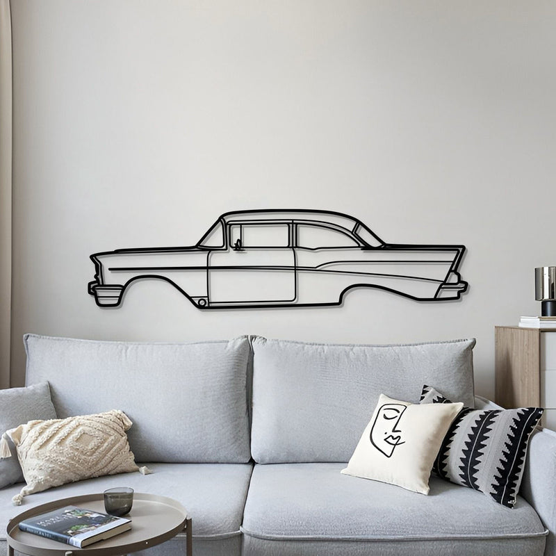 1957 Bel Air Metal Car Wall Art - MT0046