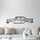 1957 Bel Air Coupe Metal Car Wall Art - MT0047