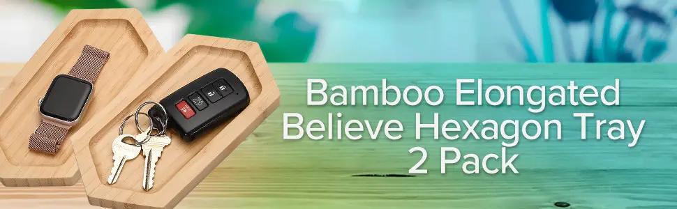 Believe Bamboo Tray, 2 PK, photo 6 of 7
