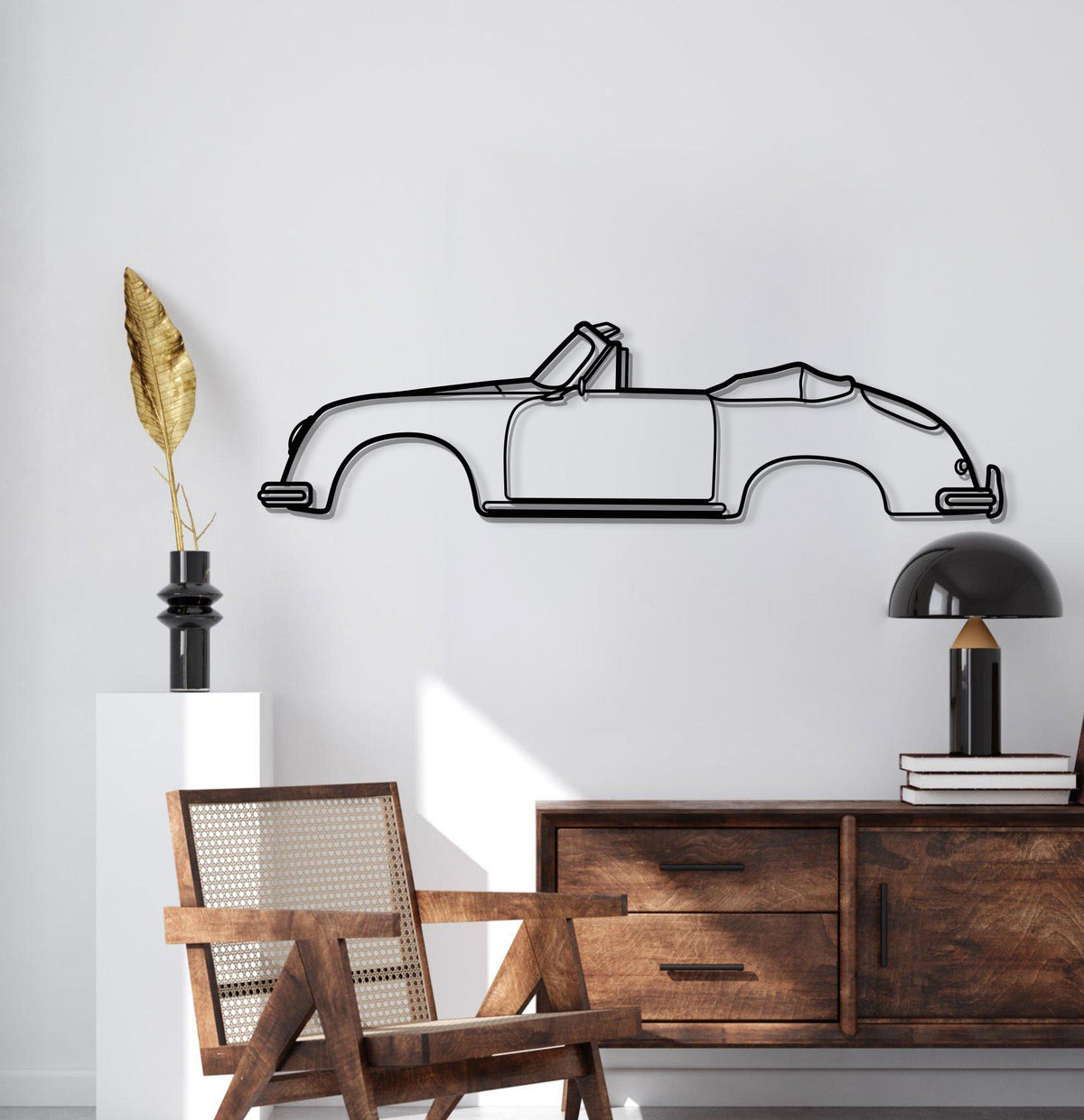 356 A 1600 Super 1959 Metal Car Wall Art - MT0832, photo 2 of 8