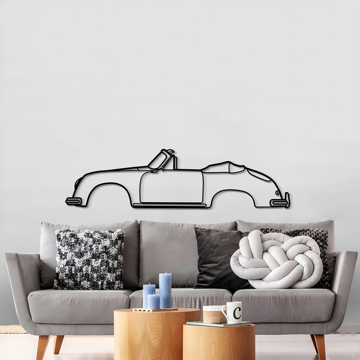 356 A 1600 Super 1959 Metal Car Wall Art - MT0832, photo 3 of 8