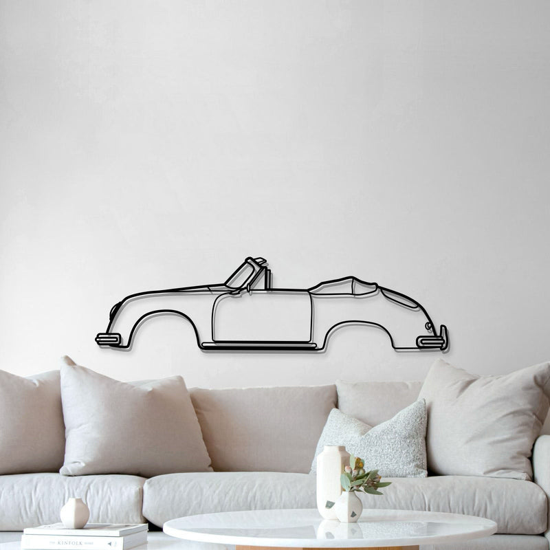 356 A 1600 Super 1959 Metal Car Wall Art - MT0832
