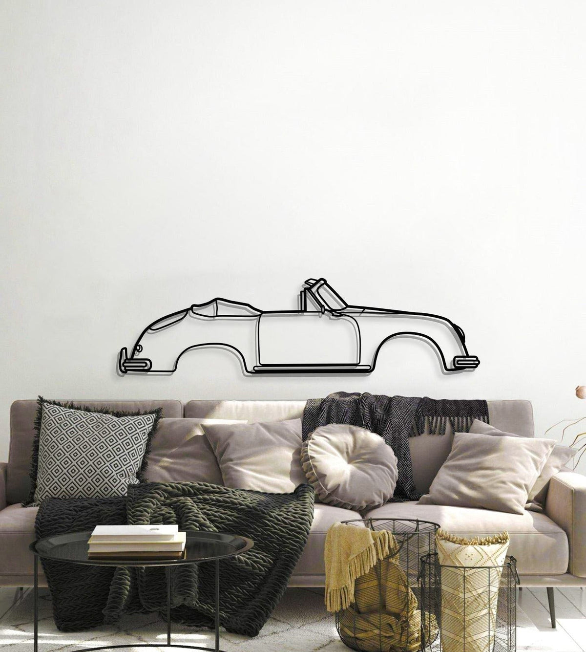 356 A 1600 Super 1959 Metal Car Wall Art - MT0832, photo 6 of 8