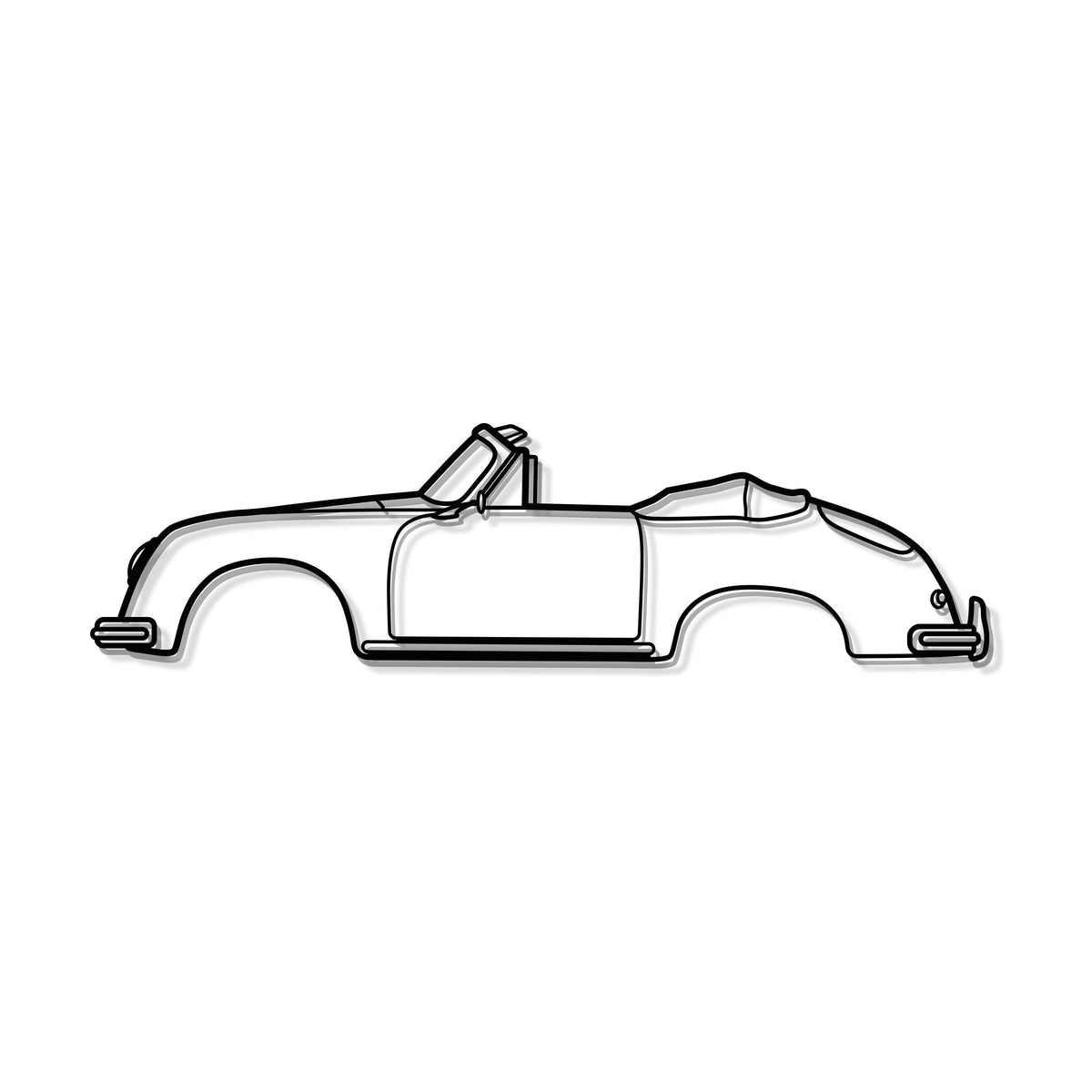 356 A 1600 Super 1959 Metal Car Wall Art - MT0832, photo 8 of 8