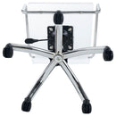 Clear Office Chair With Caster Wheels Futuristic Design, Adjustable Height - Clear by HouseOfZazla