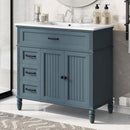 Bathroom Vanity With Sink, Freestanding Cabinet & Drawers