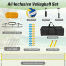 Portable Outdoor Volleyball Net Set Heavy-Duty Volleyball Net System by LJGDeals