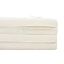 Outdoor Reclining Chair Cushion with Headrest in Beige