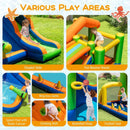 8-in-1 Jumping Castle with Slide and 520W Blower by LJGDeals