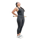 Bamboo Mobility & Training Stick with Rubber Feet - Exercise Balance Pole for Yoga, Pilates, Physical Therapy & Stretching by MobilevisionUS