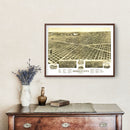 Vintage Map of Kearney, Nebraska 1889