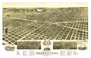 Vintage Map of Kearney, Nebraska 1889