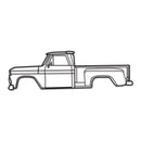 1965 C10 Stepside Pickup Metal Car Wall Art - MT0072