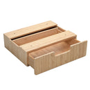 Under-Desk Bamboo Storage Drawer – Mountable Hidden Office Organizer by MobilevisionUS