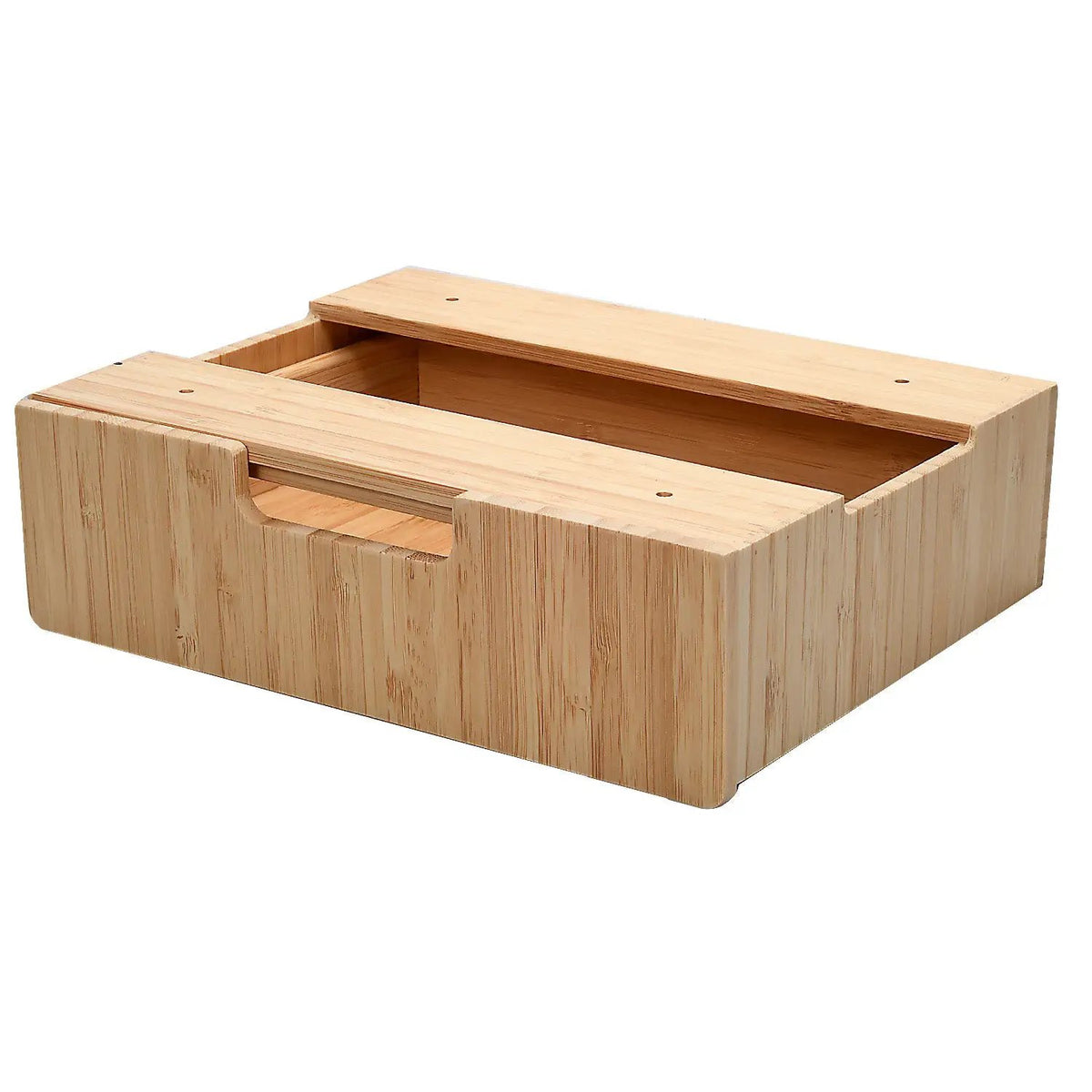 Under-Desk Bamboo Storage Drawer – Mountable Hidden Office Organizer