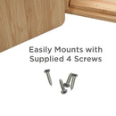 Under-Desk Bamboo Storage Drawer – Mountable Hidden Office Organizer by MobilevisionUS